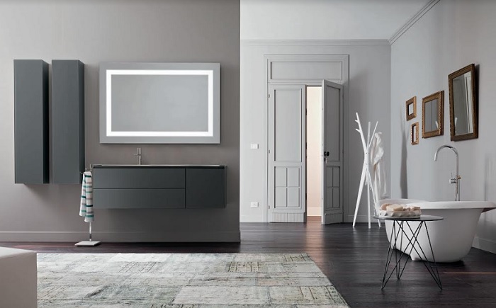 Monolite in vetro per il bagno di Artelinea