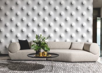 Spaghetti Wall, carte da parati con grafiche tridimensionali
