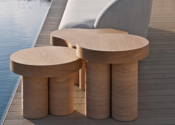Belmont, ‘nuvole’ di rovere by DOM Edizioni