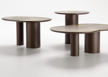 De Castelli presenta i tavoli Flocks e Folio Round