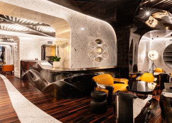 La futuribile Lobby Bar del Romeo Roma (ph. Chris Dalton)