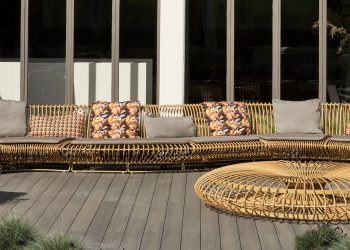 Bonacina amplia la gamma outdoor con il divano modulare Ellipses