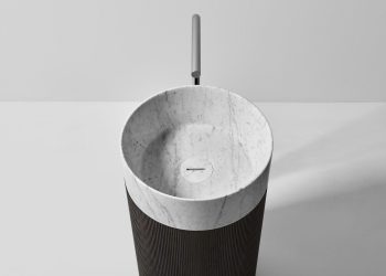 Antoniolupi presenta il lavabo freestanding Rigatino